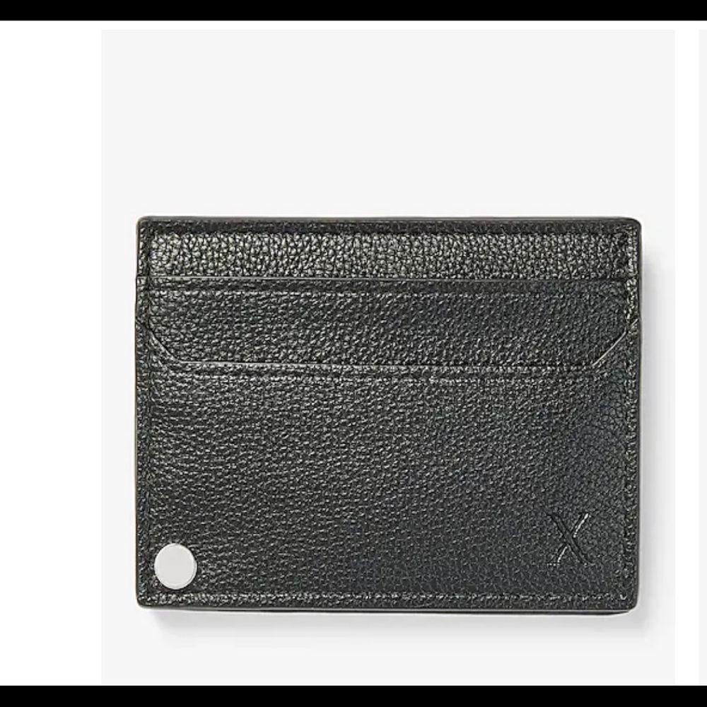 Express faux leather pop out card case